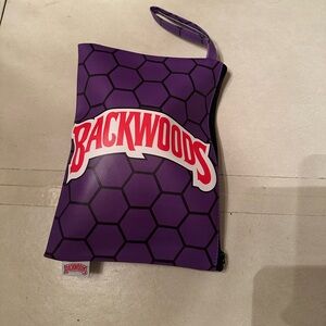 Purple Backwoods Hexagon Pattern Travel Pouch